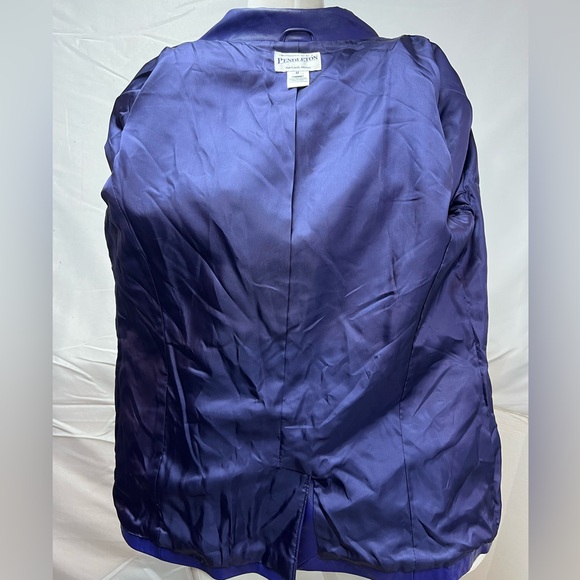 Pendleton Women’s M Purple Leather Vintage Blazer Jacket - Picture 3 of 3